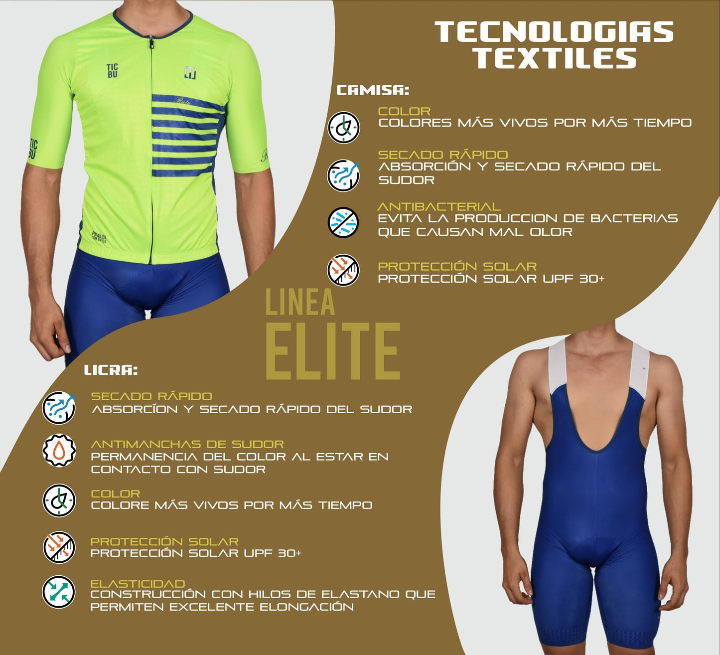 LICRA CORTA HOMBRE ELITE (Ref: Azul Elite)