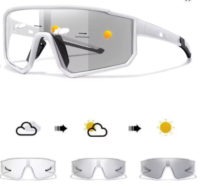 Gafas Fotocromáticas De Sol De Ciclismo Ref: Blanco sin marca