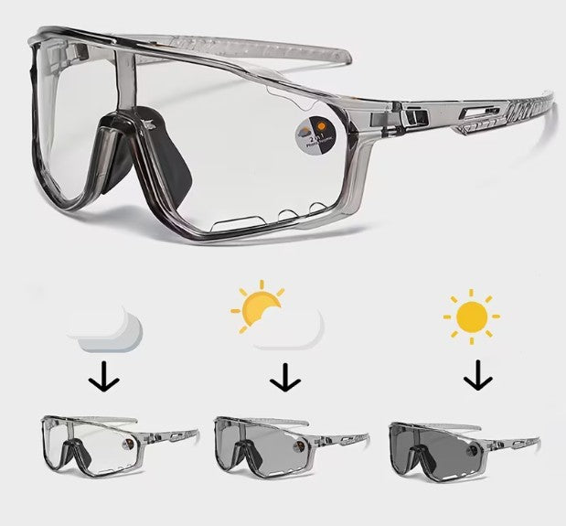 Gafas Fotocromáticas De Sol De Ciclismo Ref: Blanco sin marca