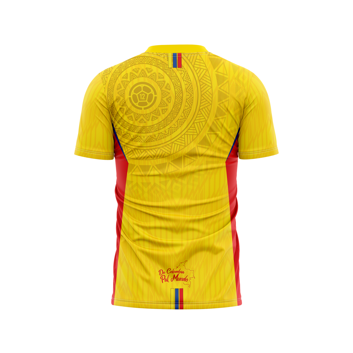 Camiseta Hombre Deportiva Ref Colombia 25 Amarilla