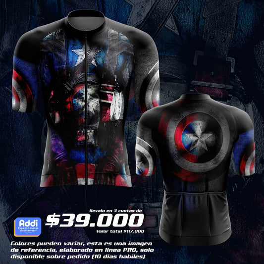 JERSEY  CORTA HOMBRE PRO (REF. CAPITAN AMERI)