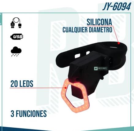 Luz trasera bicicleta JY-6094
