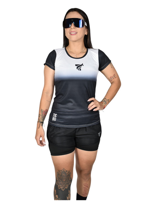 Camiseta Dama Deportiva (Ref Negra25)