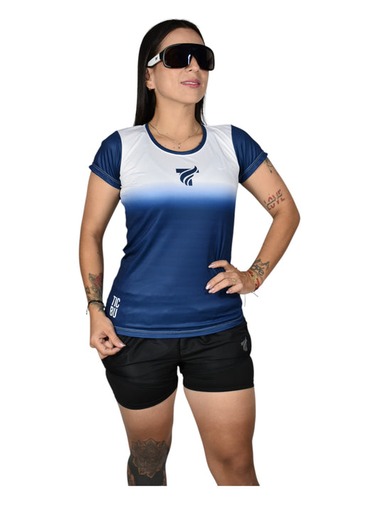 Camiseta Dama Deportiva (Ref Azul25)