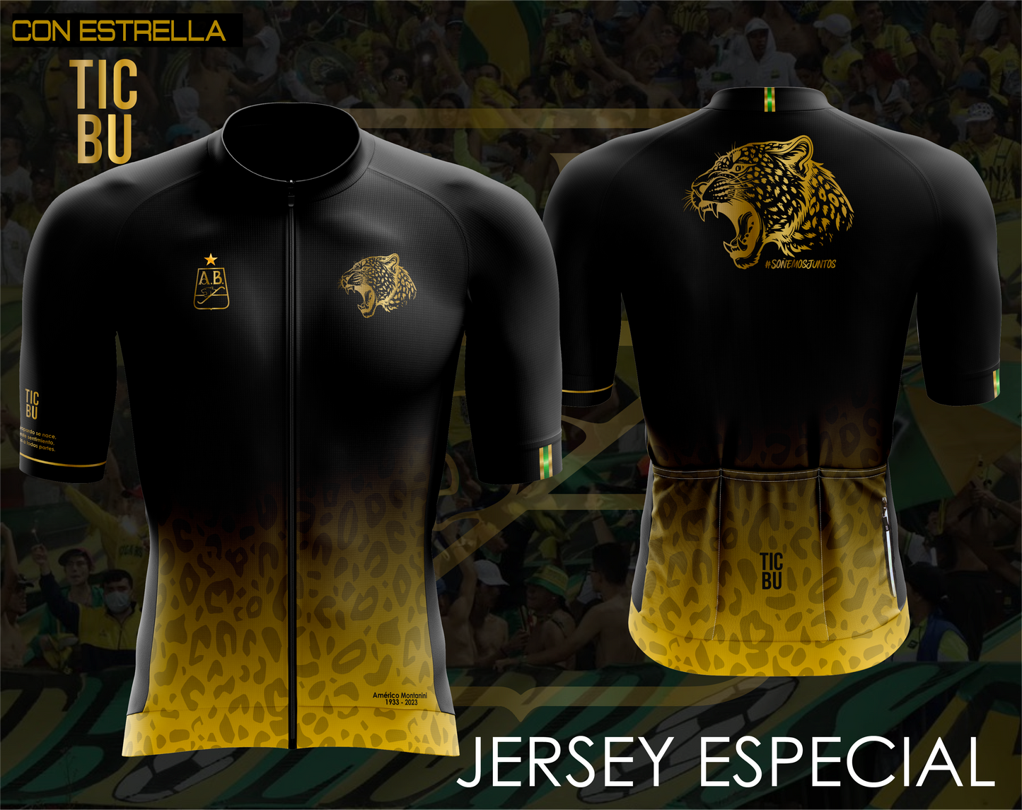 JERSEYCORTA HOMBRE PRO (REF. AB NEGRA) CON ESTRELLA