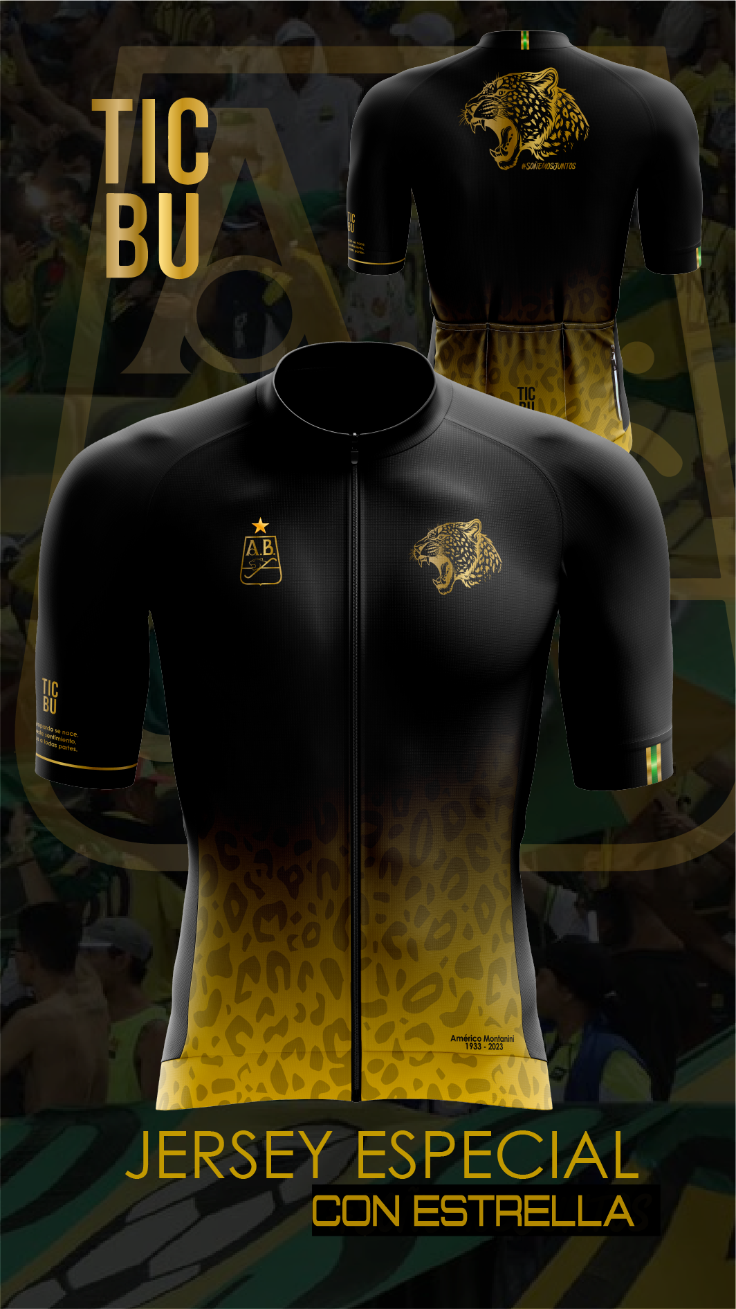JERSEYCORTA HOMBRE PRO (REF. AB NEGRA) CON ESTRELLA