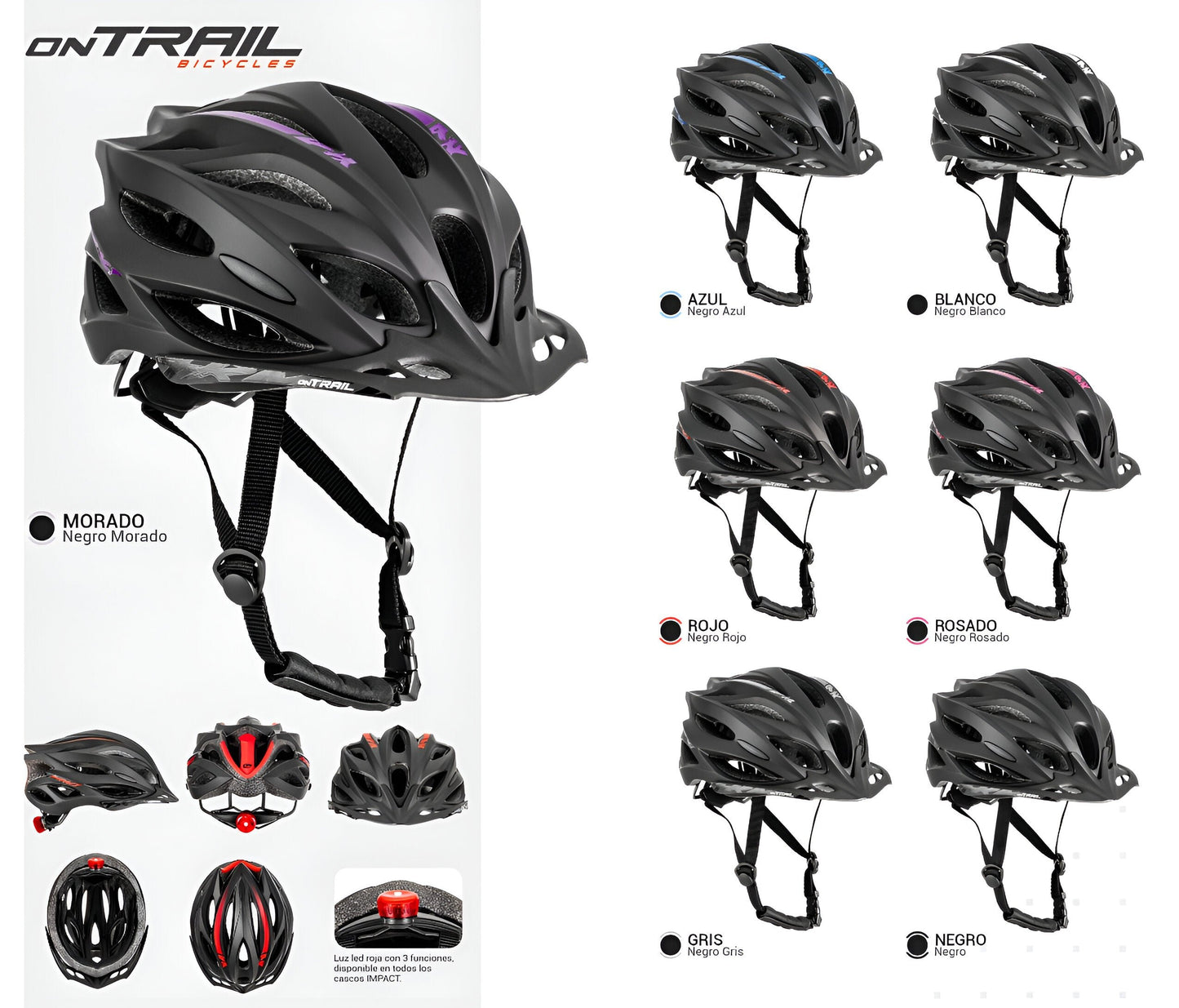 Casco Ciclismo Ref Impact - Ontrail