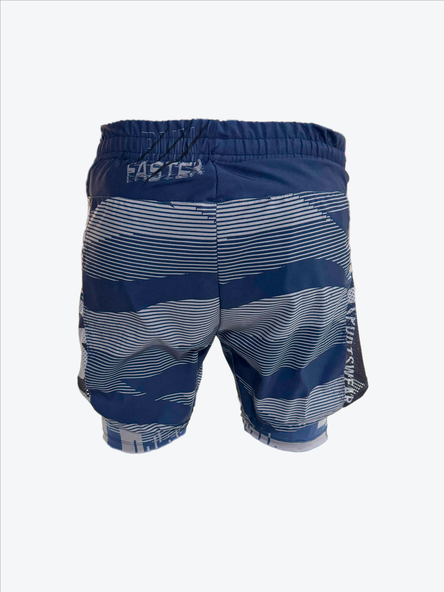 Pantaloneta Deportiva Azul Petróleo Estampado