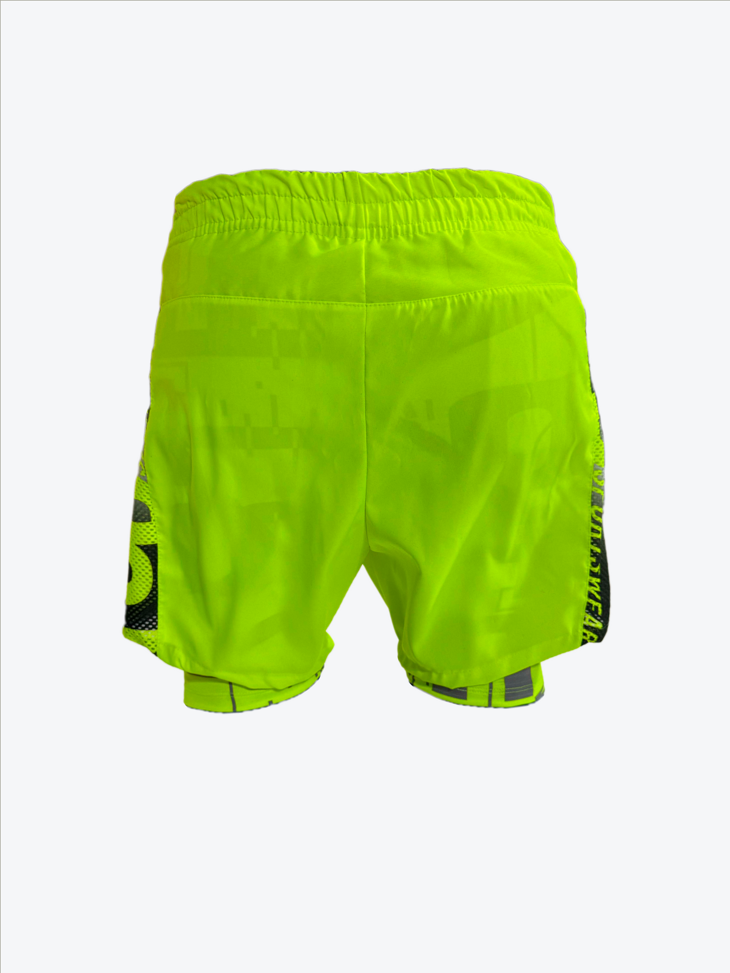 Pantaloneta Deportiva Amarillo Neon