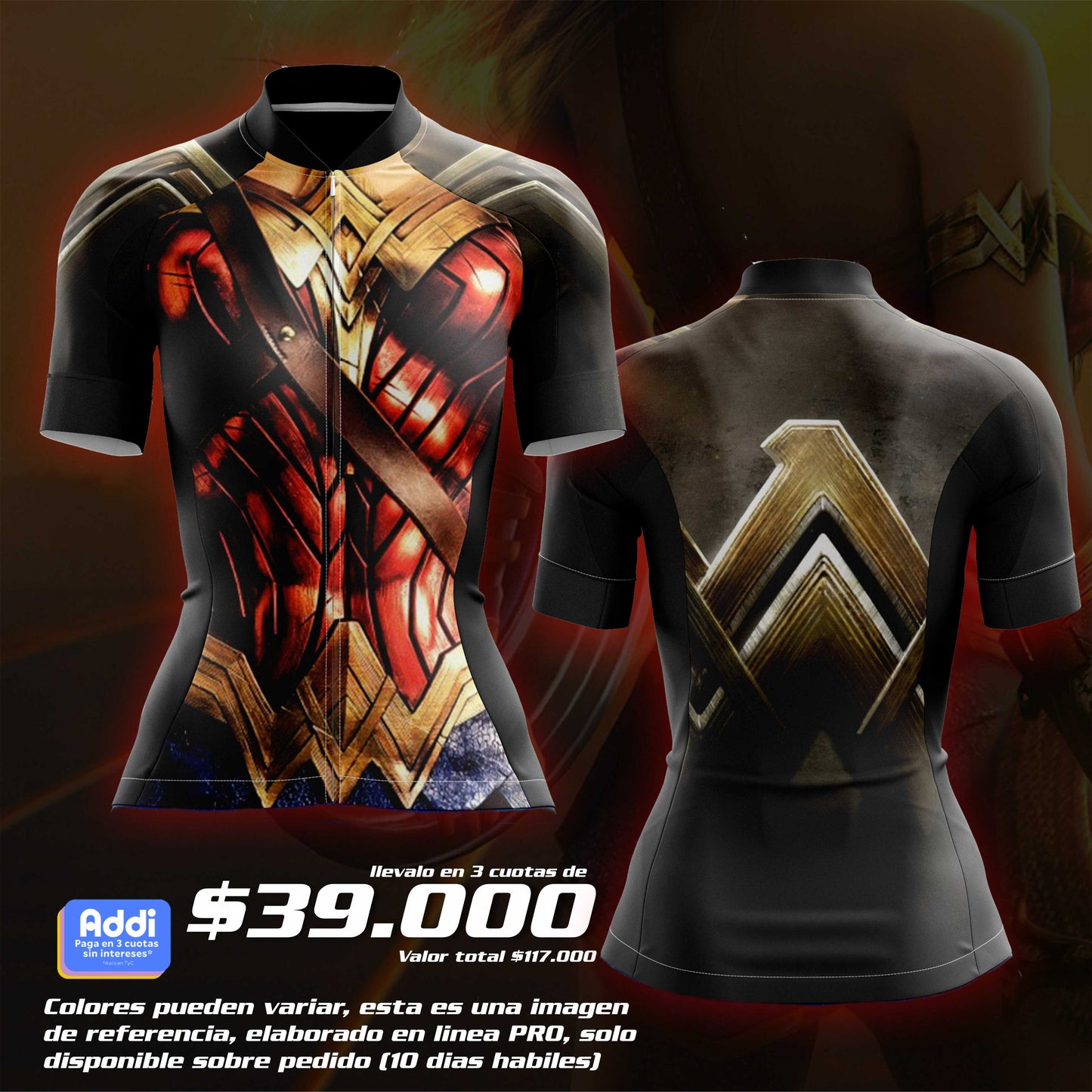 JERSEY *LARGA* DAMA PRO (REF. WONDER WOMAN)