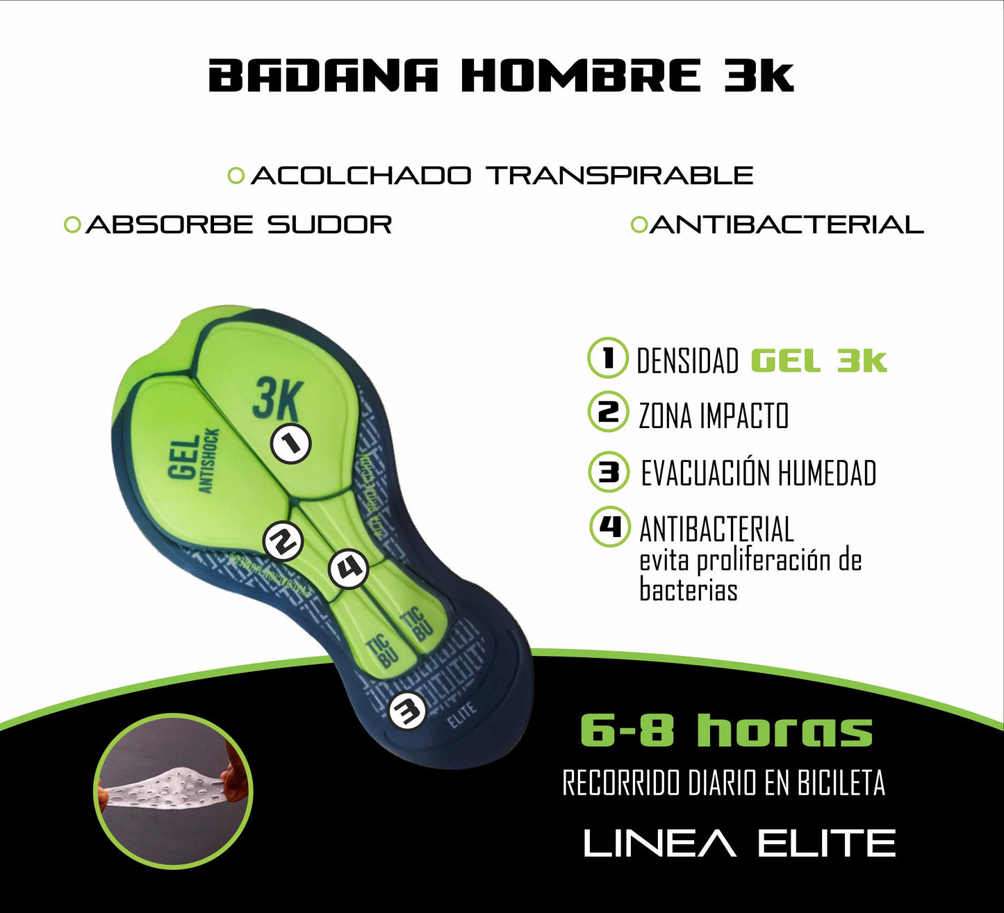 Licra corta Hombre ELITE (REF. DESERT)