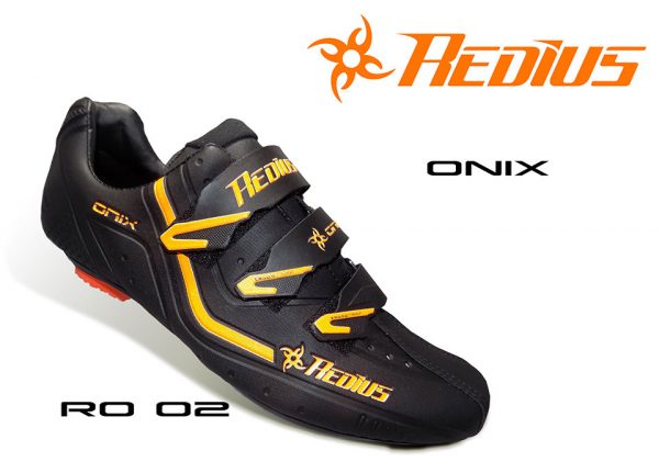Zapatilla Marca ONIX negro - naranja MTB