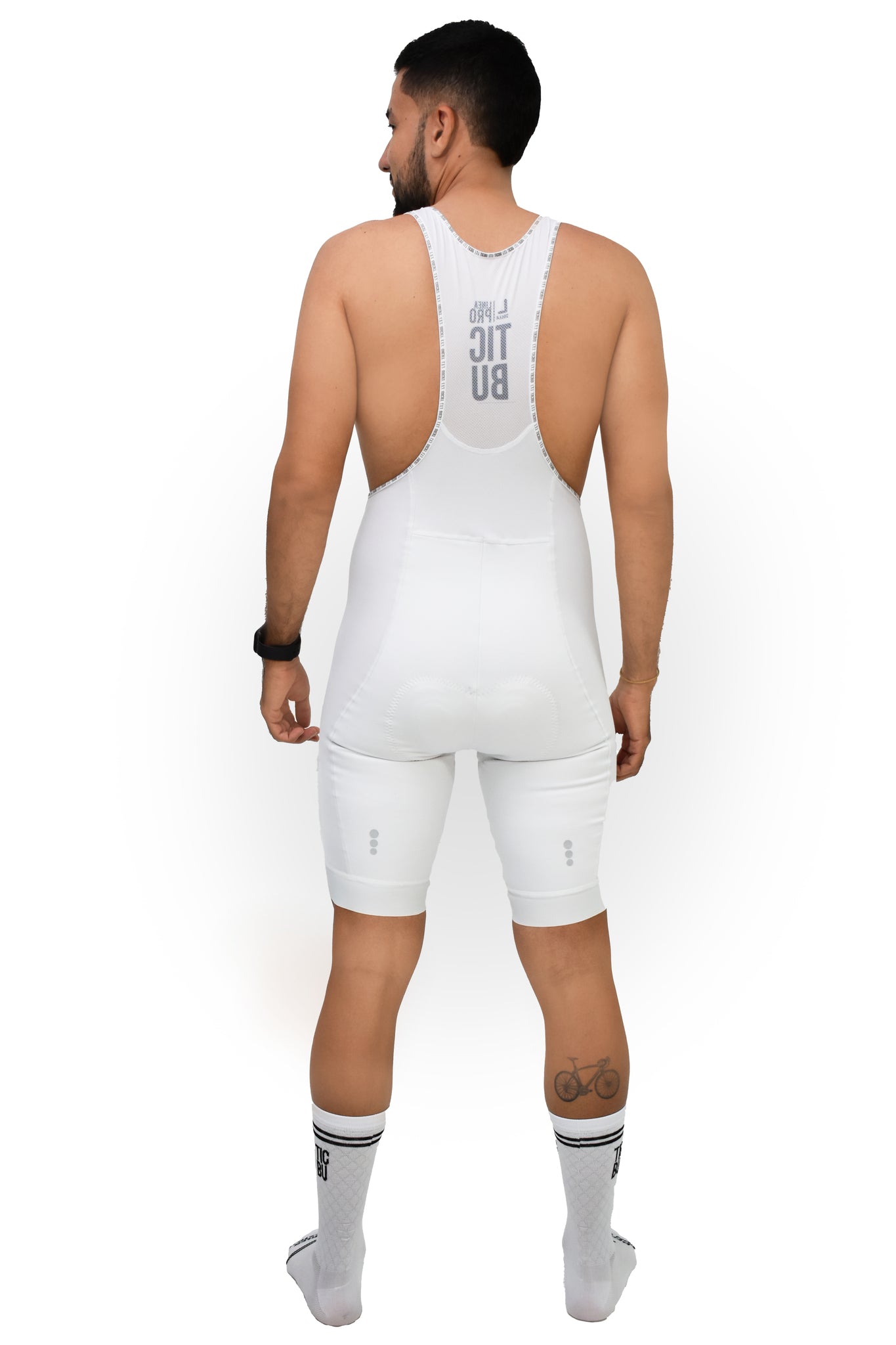 LICRA CORTA HOMBRE TODO BLANCO PRO 2024