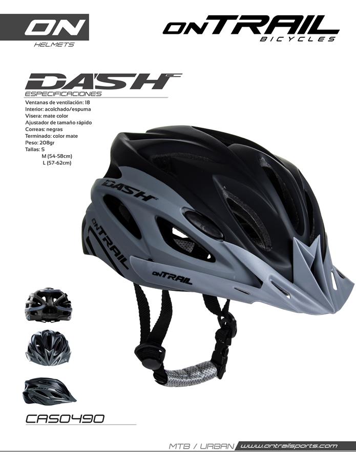 Casco DASH marca Ontrail - Gris