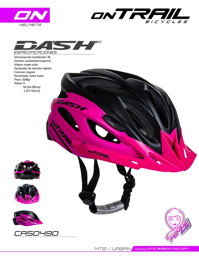 Casco DASH marca Ontrail - Fucsia