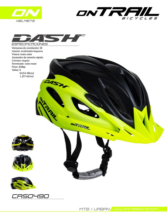 Casco DASH marca Ontrail - Amarillo