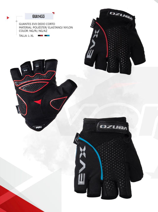 Venzo Glove Ref GUA1433 Black - Blue