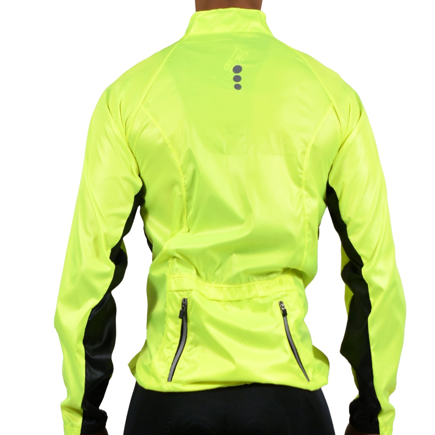CORTAVIENTO AMARILLO NEON SIN CAPOTA