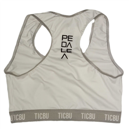 Top Deportivo Basic Blanco - Gris