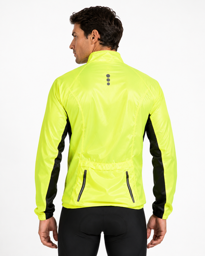CORTAVIENTOS AMARILLO NEON SIN CAPOTA