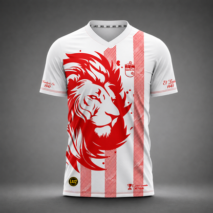 Camiseta Hombre Deportiva (Ref SANTA FE BLANCO LOGO 3D)