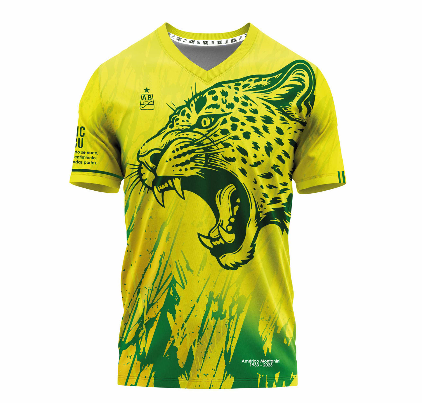Camiseta Hombre Deportiva Ref Atletico Bucaramanga Amarillo Leopardo