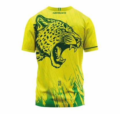 Camiseta Hombre Deportiva Ref Atletico Bucaramanga Amarillo Leopardo