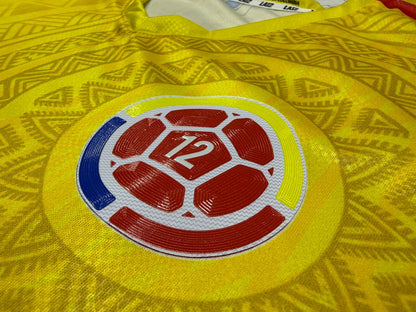 Camiseta Dama Deportiva Ref Colombia 25 Amarilla