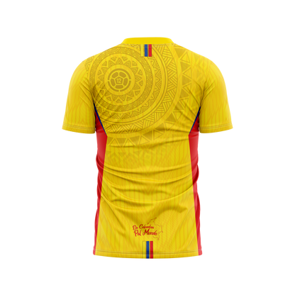 Camiseta Hombre Deportiva Ref Colombia 25 Amarilla