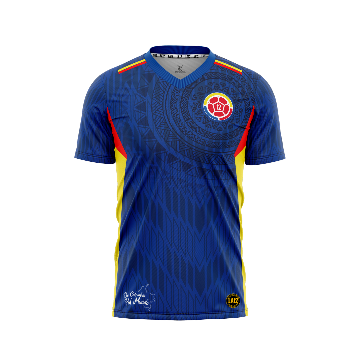 Camiseta Hombre Deportiva Ref Colombia 25 Azul