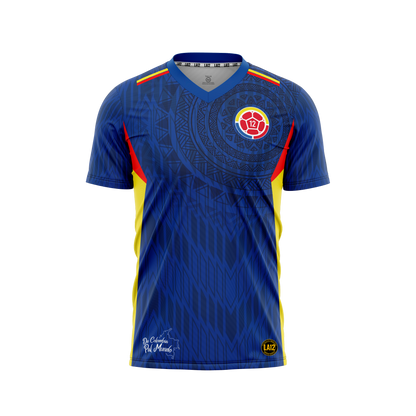 Camiseta Hombre Deportiva Ref Colombia 25 Azul