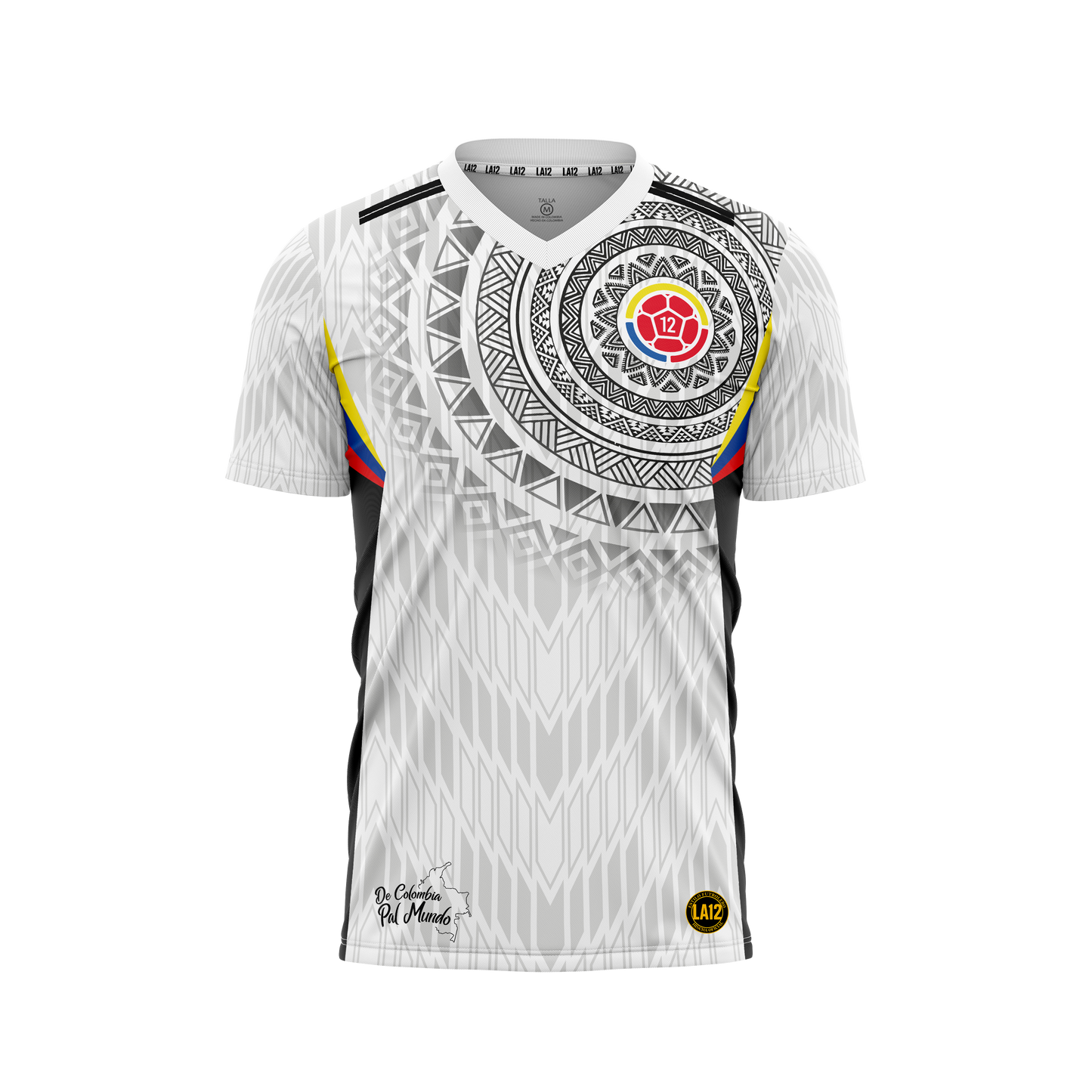 Camiseta Hombre Deportiva Ref Colombia 25 Blanco