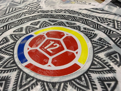 Camiseta Hombre Deportiva Ref Colombia 25 Blanco