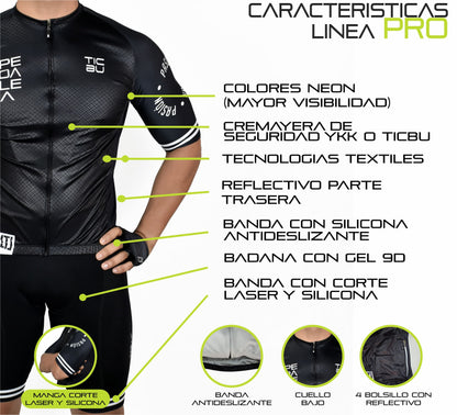 CAMISA CORTA HOMBRE PRO (REF. BLACK BLUE)