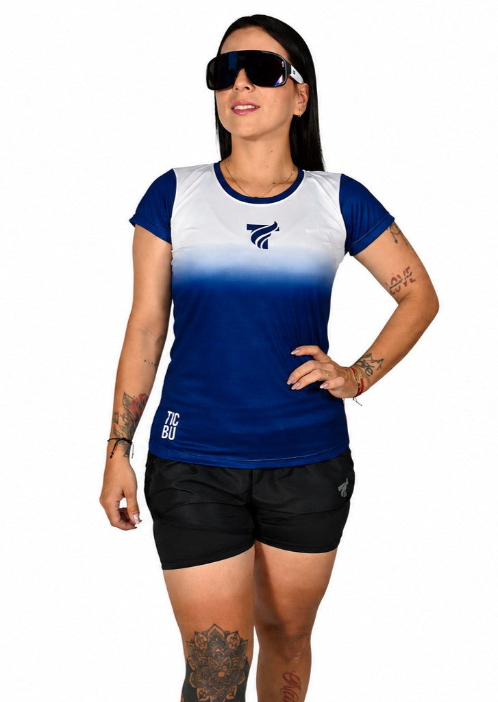 Camiseta Dama Deportiva (Ref Azul 25)