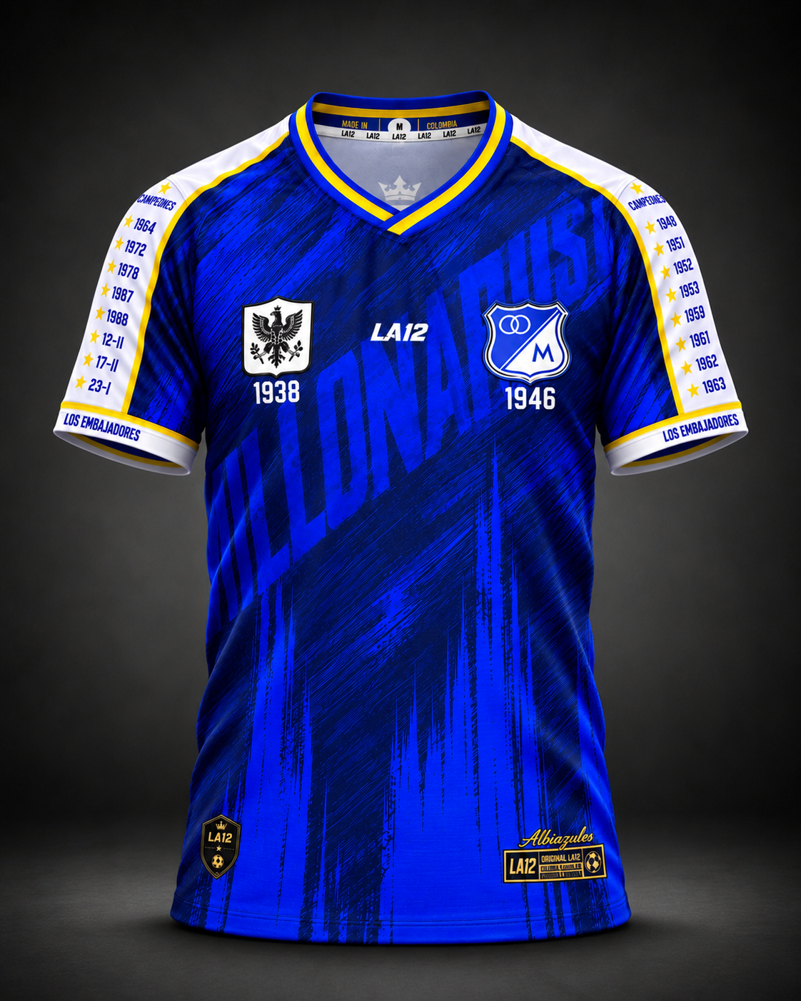 Camiseta Hombre Deportiva Millonarios 26