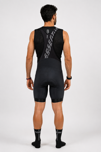 Short Lycra Man BASIC Black - Yellow
