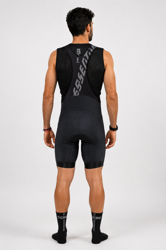 Licra Corta Hombre Essential I Ref: Toda Negra Essential)