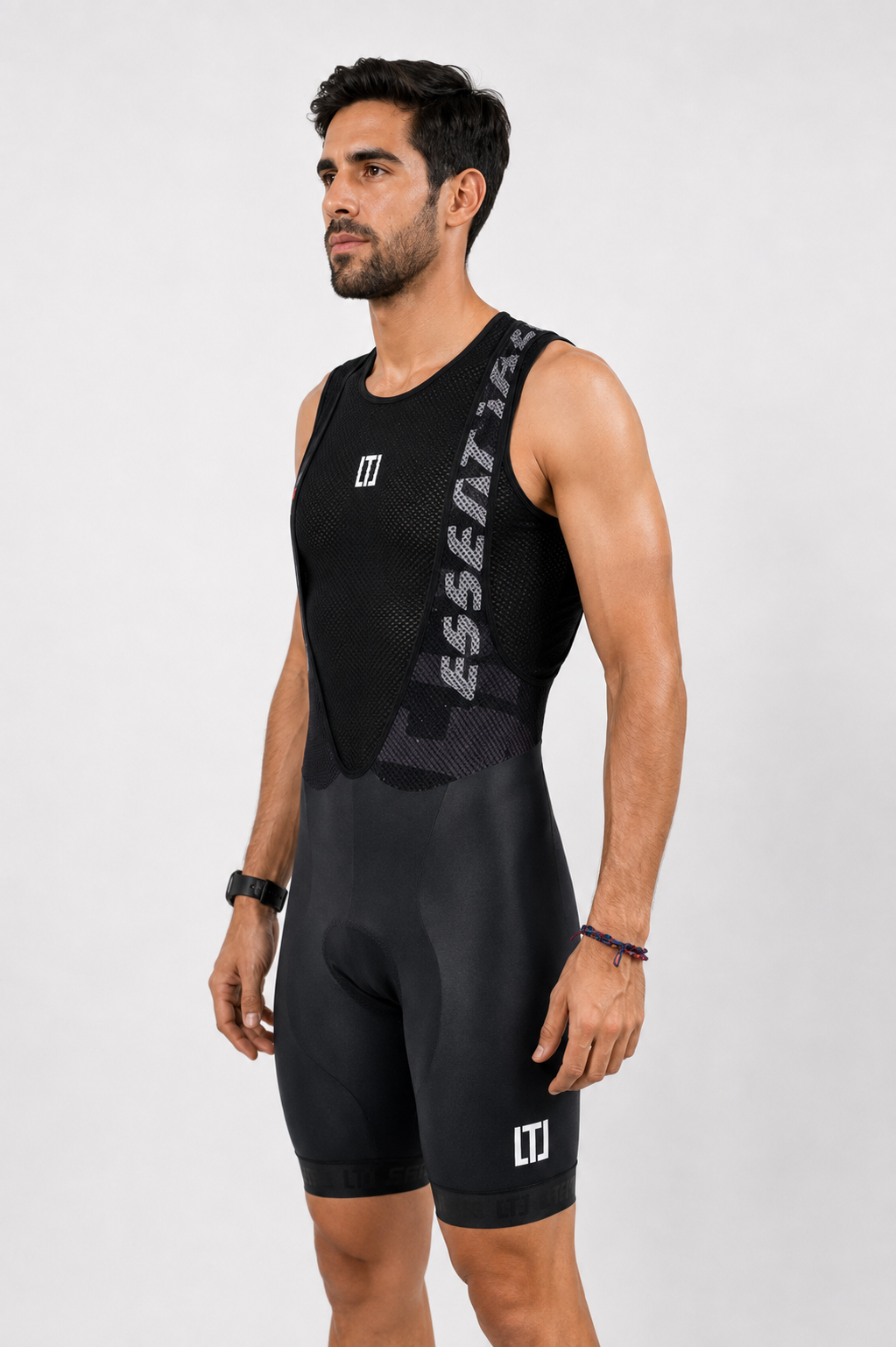 Short Lycra Man BASIC Black - Yellow