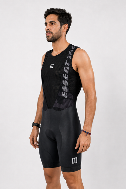 Short Lycra Man BASIC Black - Yellow