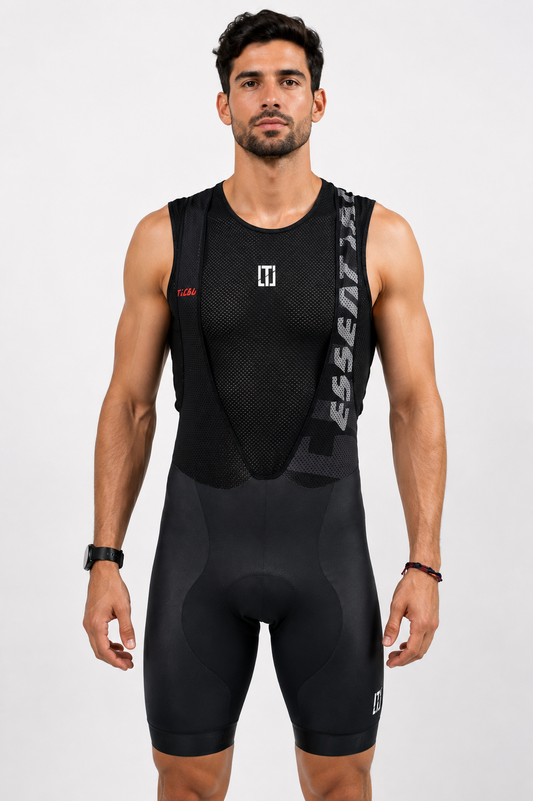Licra Corta Hombre Essential I Ref: Toda Negra Essential)