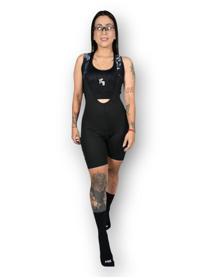LICRA CORTA DAMA REF (TODA NEGRA ELITE 25)