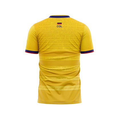 Camiseta Hombre Deportiva Ref Colombia 26 Amarilla