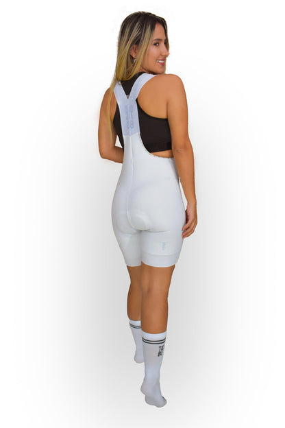 LICRA CORTA DAMA TODO BLANCO ELITE