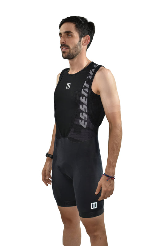 Short Lycra Man BASIC Black - Yellow