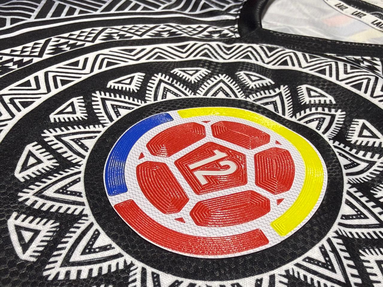 Camiseta Hombre Deportiva Ref Colombia 25 Negra