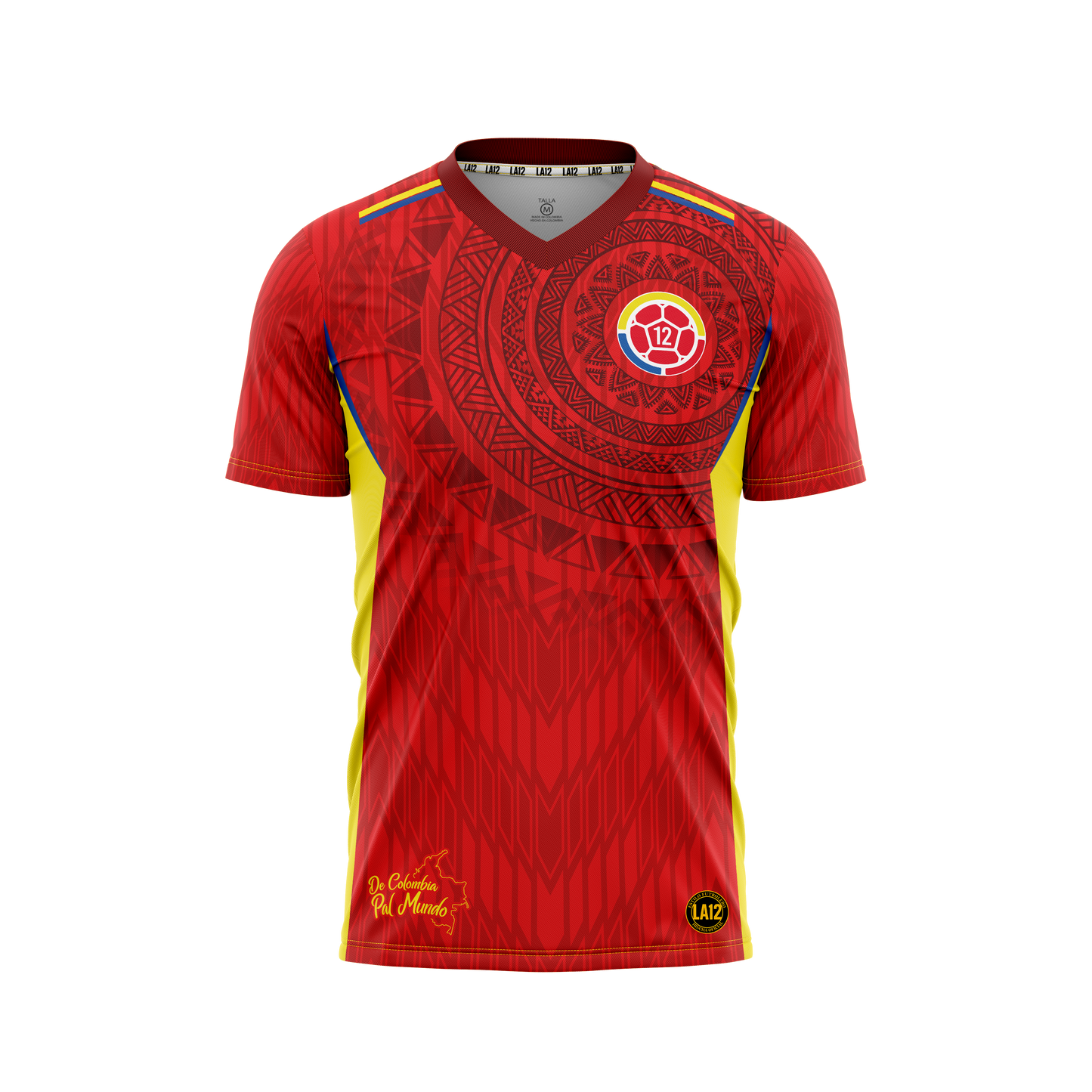Camiseta Hombre Deportiva Ref Colombia 25 Roja