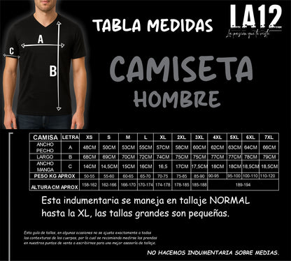 Camiseta Hombre Deportiva Ref Colombia 25 Roja