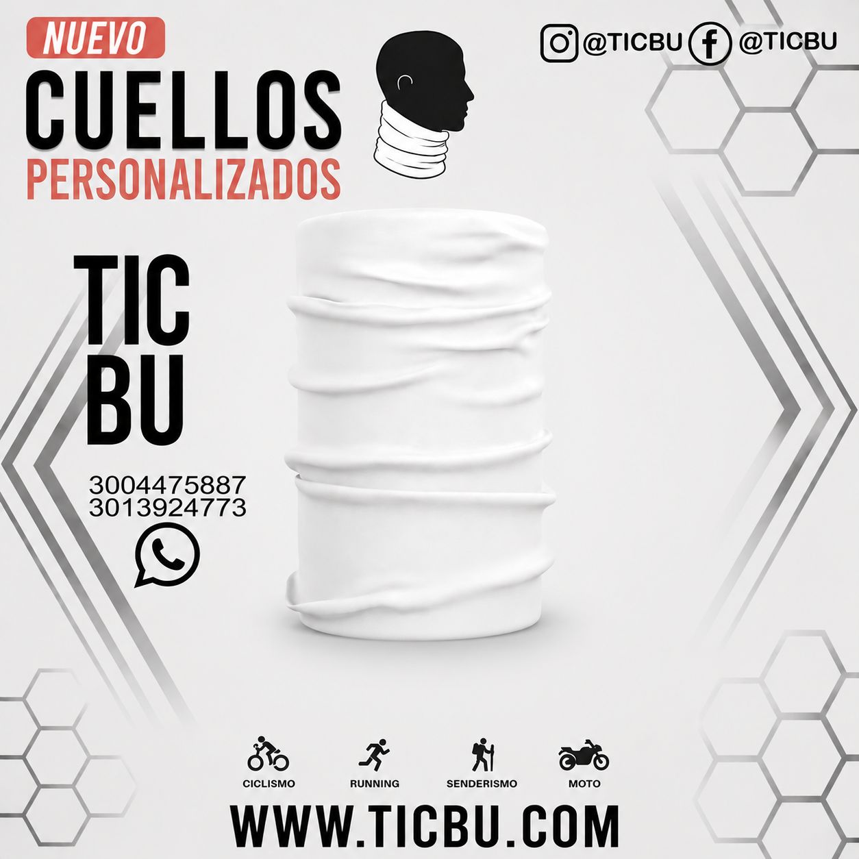 Cuello Bandana Tubular Personalizado