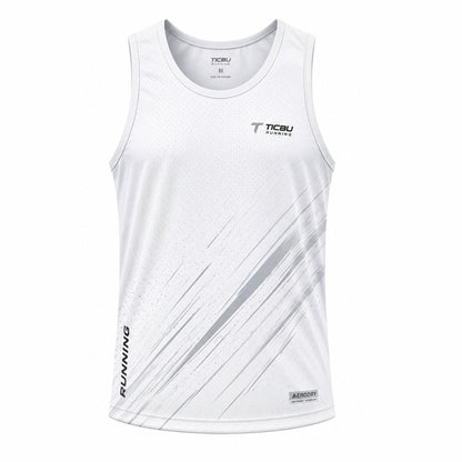 Camiseta Hombre Deportiva RUNNING TICBU Blanco